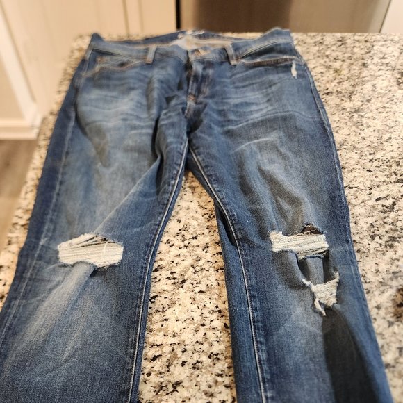 7 for all Mankind Torn Jeans Paxytn - Picture 1 of 4
